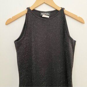 Y2K Vintage Retro Sparkle Midi Dress